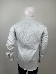CK CalvinKlein White BLue lines shirt
