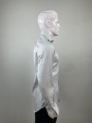 CK CalvinKlein White BLue lines shirt