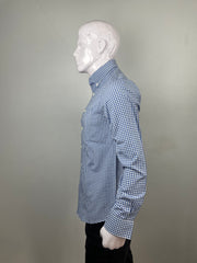 Dockers Shirt blue white check
