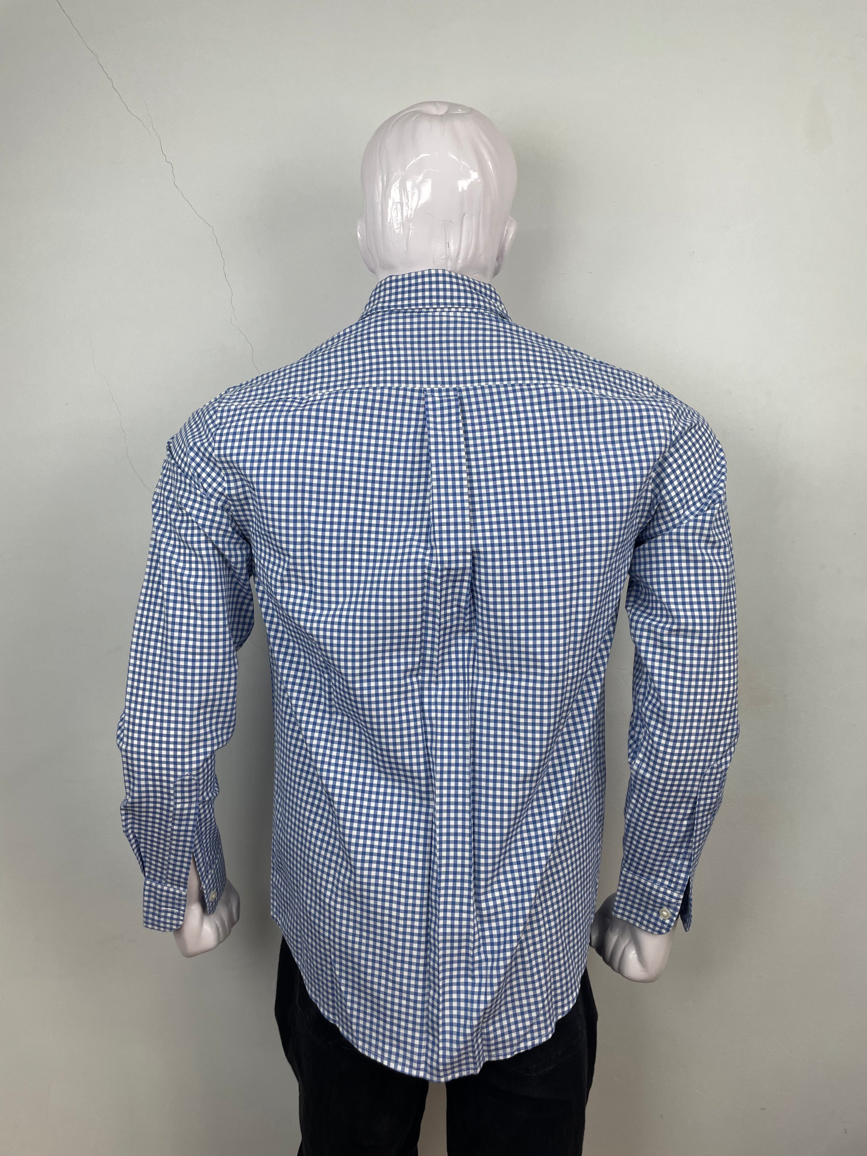 Dockers Shirt blue white check