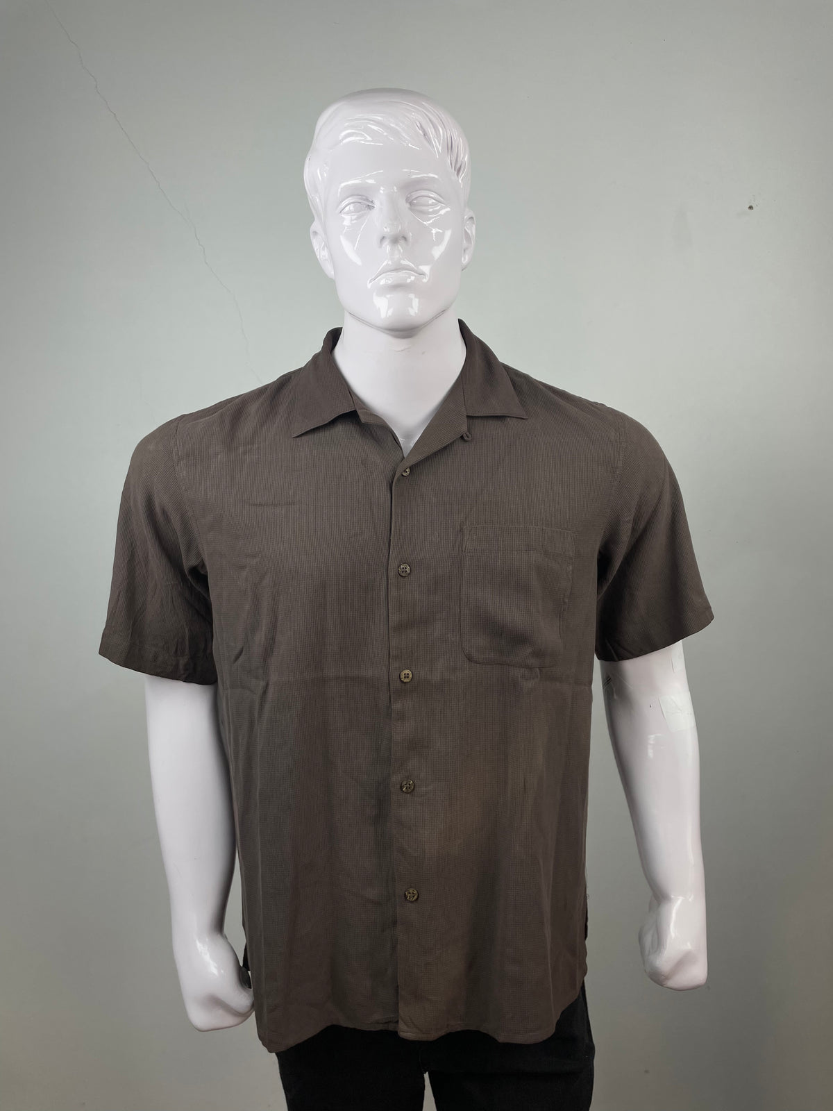 Vintage Silk brown Shirt