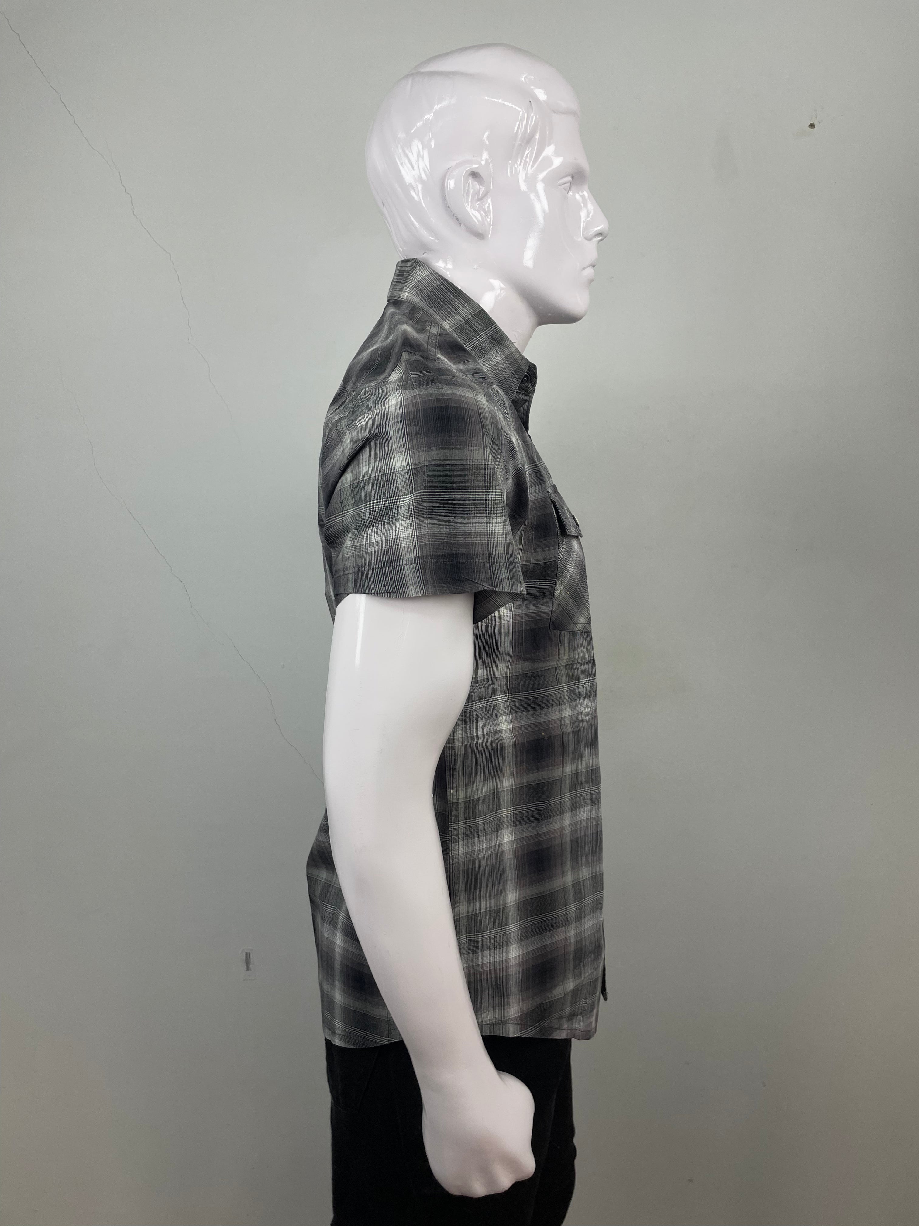 JF J.ferrar Shirt Gray White Check