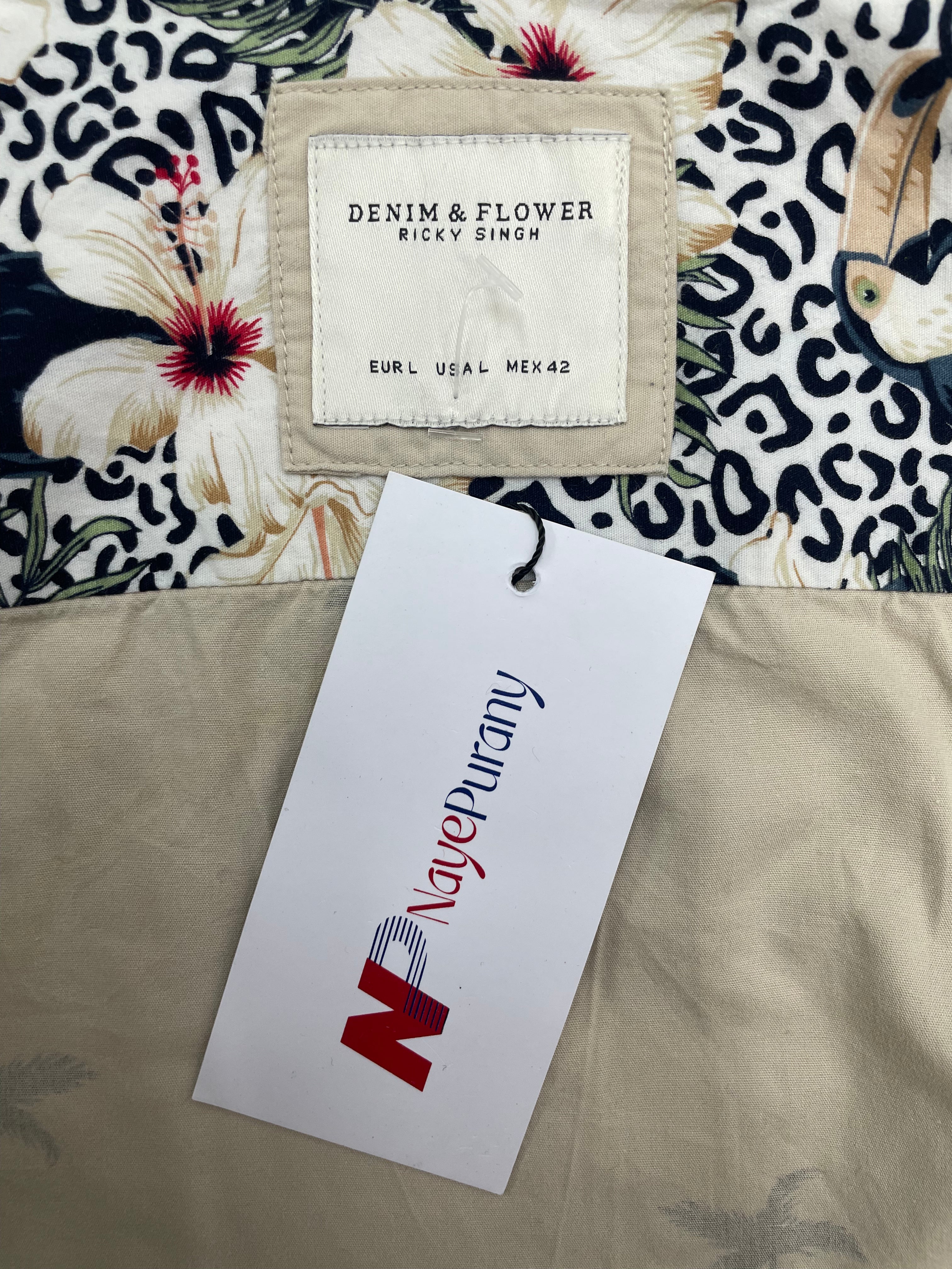 Denim & Flower Shirt