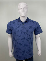 George blue leaf shirt