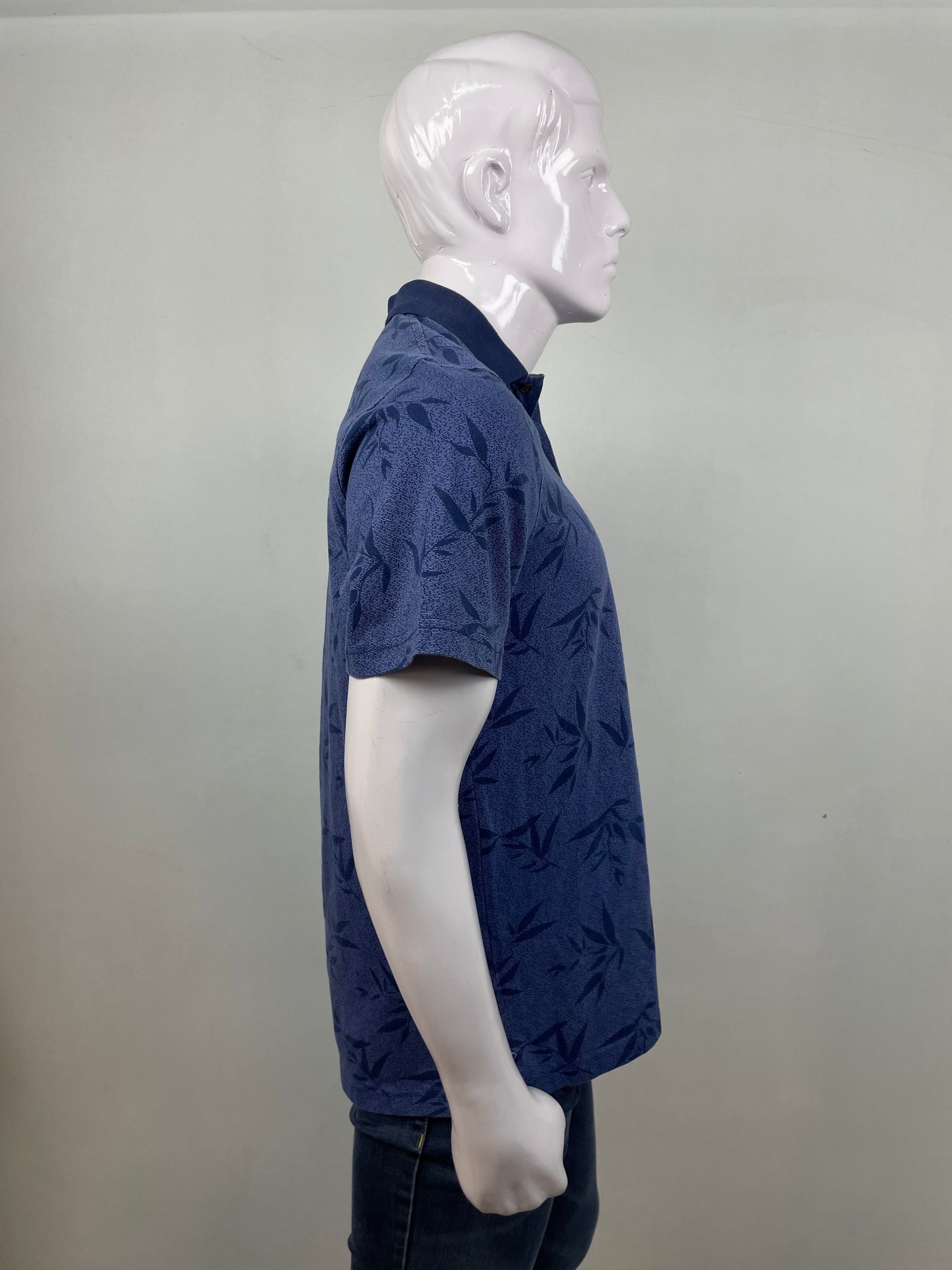 George blue leaf shirt