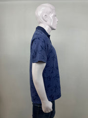 George blue leaf shirt