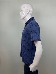 George blue leaf shirt