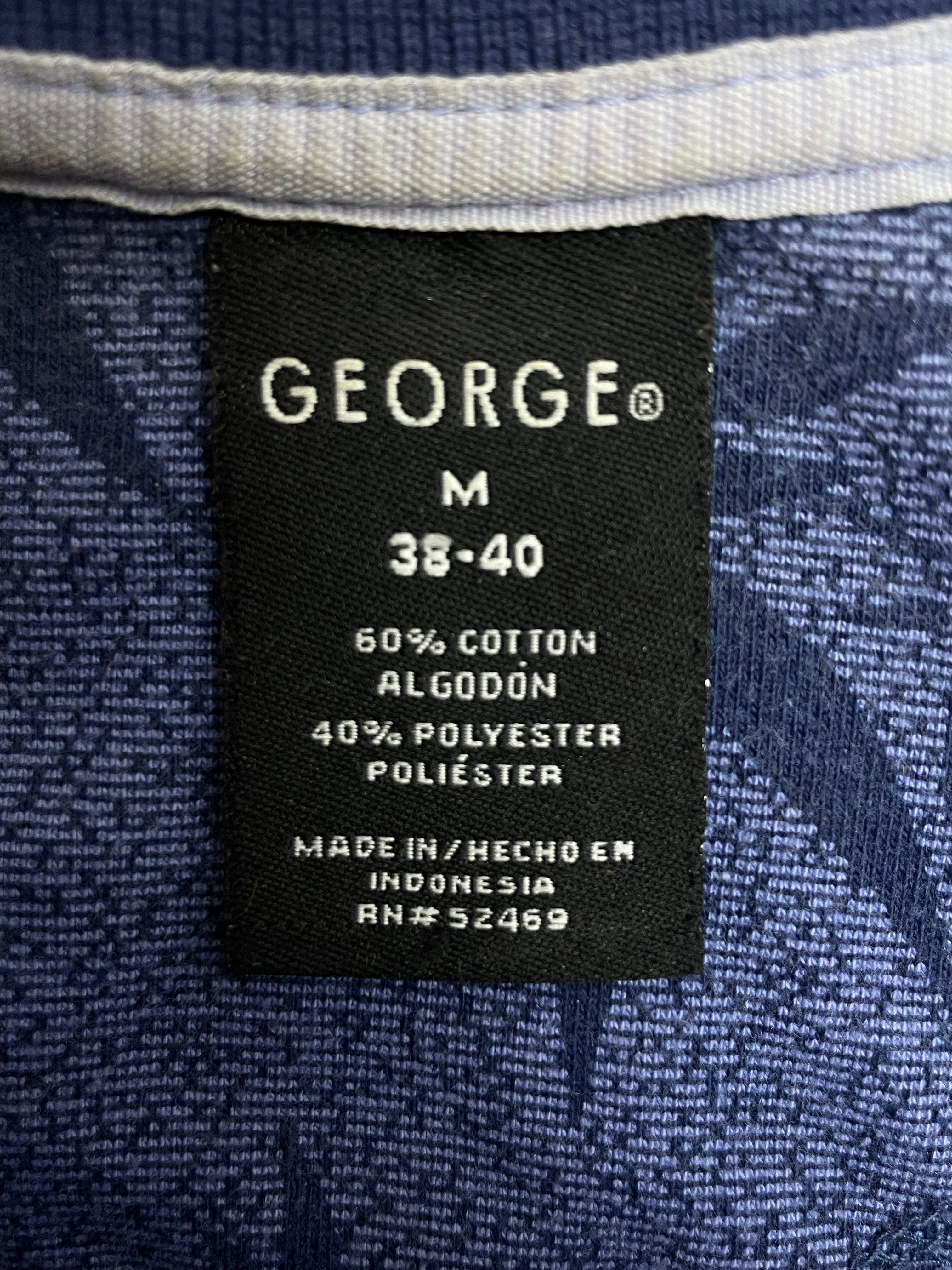 George blue leaf shirt