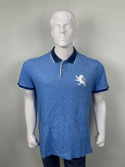 Express pique polo blue (ss)