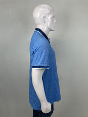 Express pique polo blue (ss)
