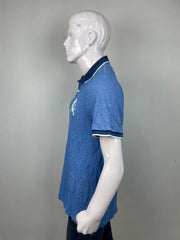 Express pique polo blue (ss)